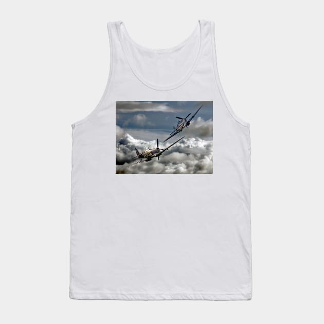 RAF WW2 Spitfire Tailchase Tank Top by captureasecond